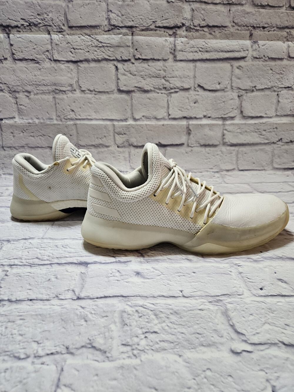 Adidas Harden Vol 1 LS Cream White Boost Basketball Shoes Mens Size 13 BY4525